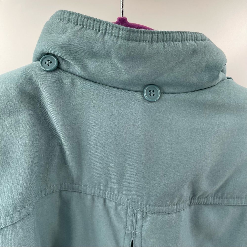 Bromley Sport Thermoloft teal puffer jacket medium petite winter jacket coat M - Picture 7 of 14
